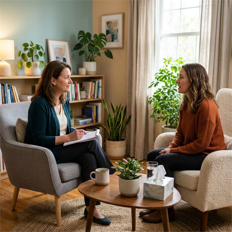 Individual psychotherapy session